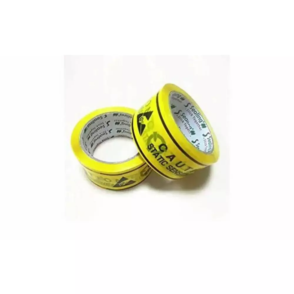 GLOBALSS Caution Warning Tape PET Yellow 50 mm (2 Inch)