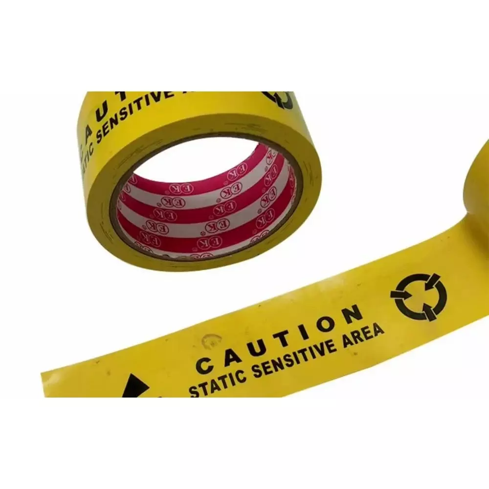 GLOBALSS Caution Warning Tape PET Yellow 50 mm (2 Inch)
