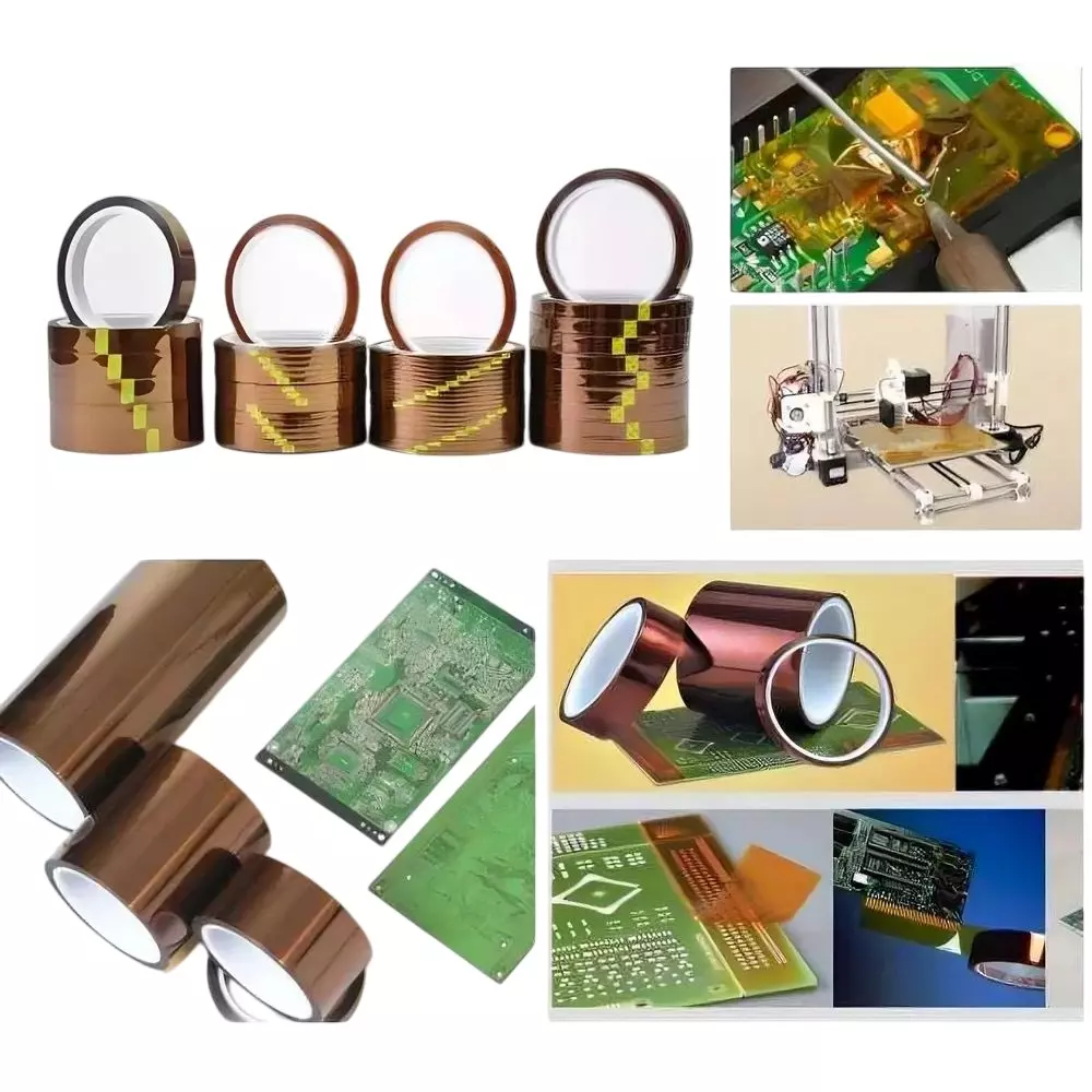 GLOBALSS Kapton Tape Amber 33 m for Electronics industries