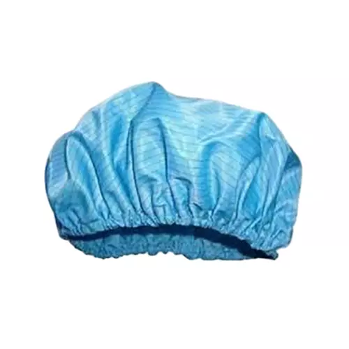 GLOBALSS Round Type ESD Cap Polyester Blue Medium Resistance 10⁶ to 10¹¹Ω