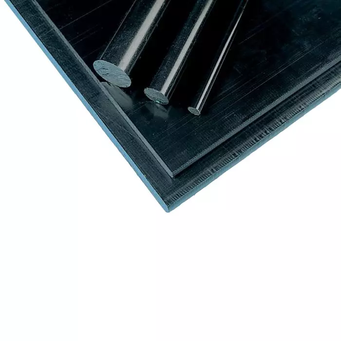 RS PRO Black Plastic Sheet 500 mm x 300 mm x 25 mm, 2820238