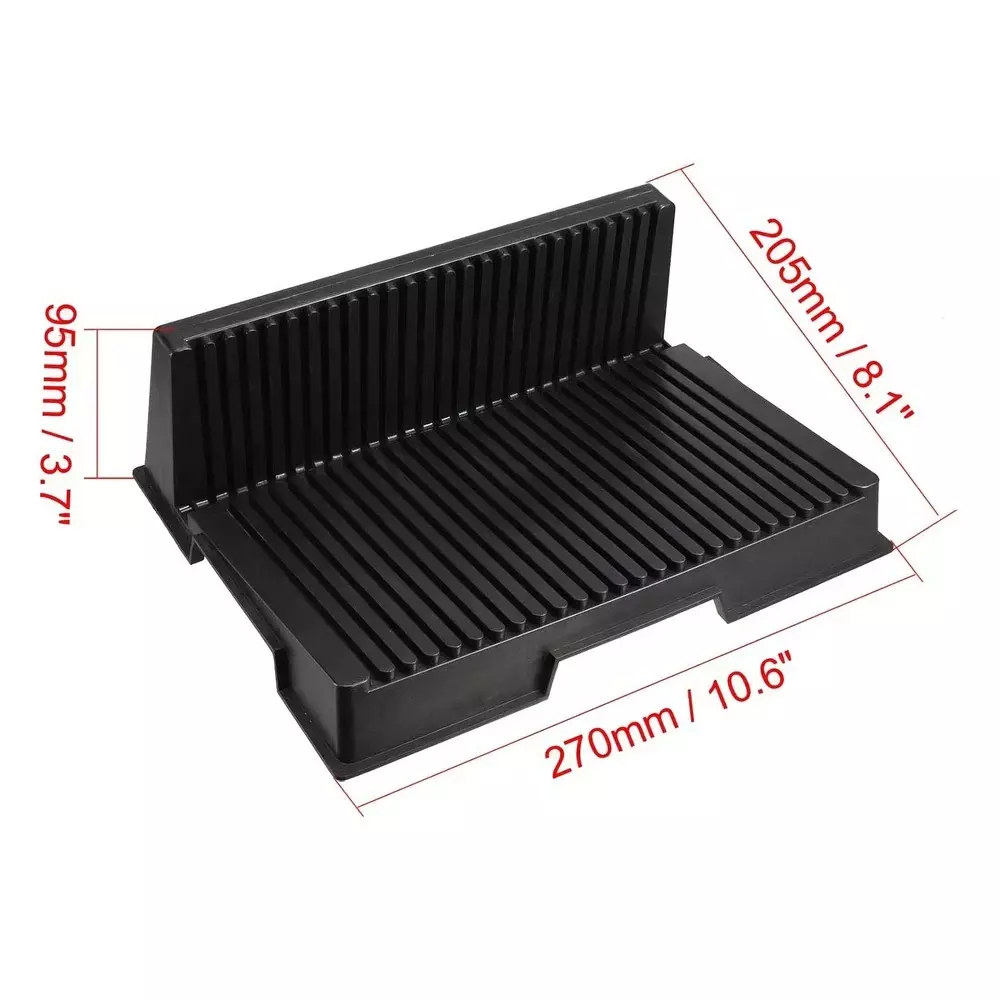 GLOBALSS L Type PCB Tray Black 260x205x95 mm