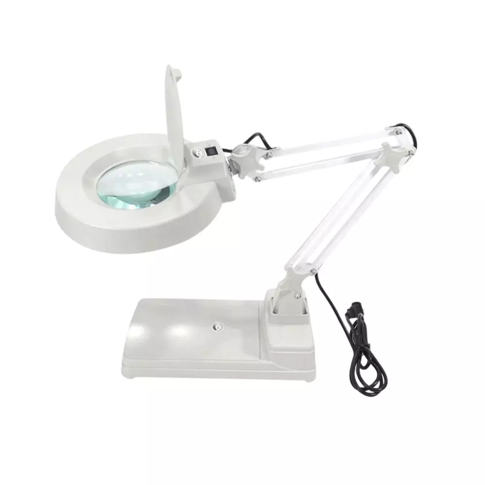 GLOBALSS Base Type LED Magnifying Lamp 10X White 5D 220-240 V