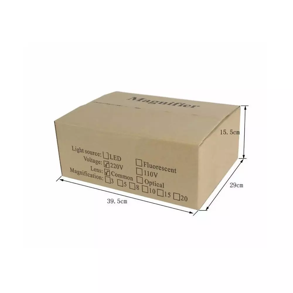 GLOBALSS Base Type LED Magnifying Lamp 10X White 5D 220-240 V