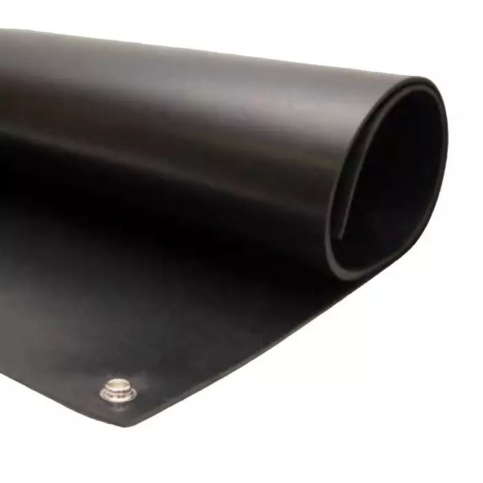 RS PRO Black Floor ESD-Safe Mat 1.2m x 600 mm x 3 mm, 7873120