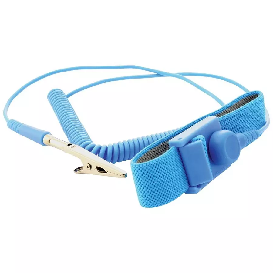 SCS WRIST STRAP, ADJUSTABLE, 6FT, BLUE, ECWS61M-1