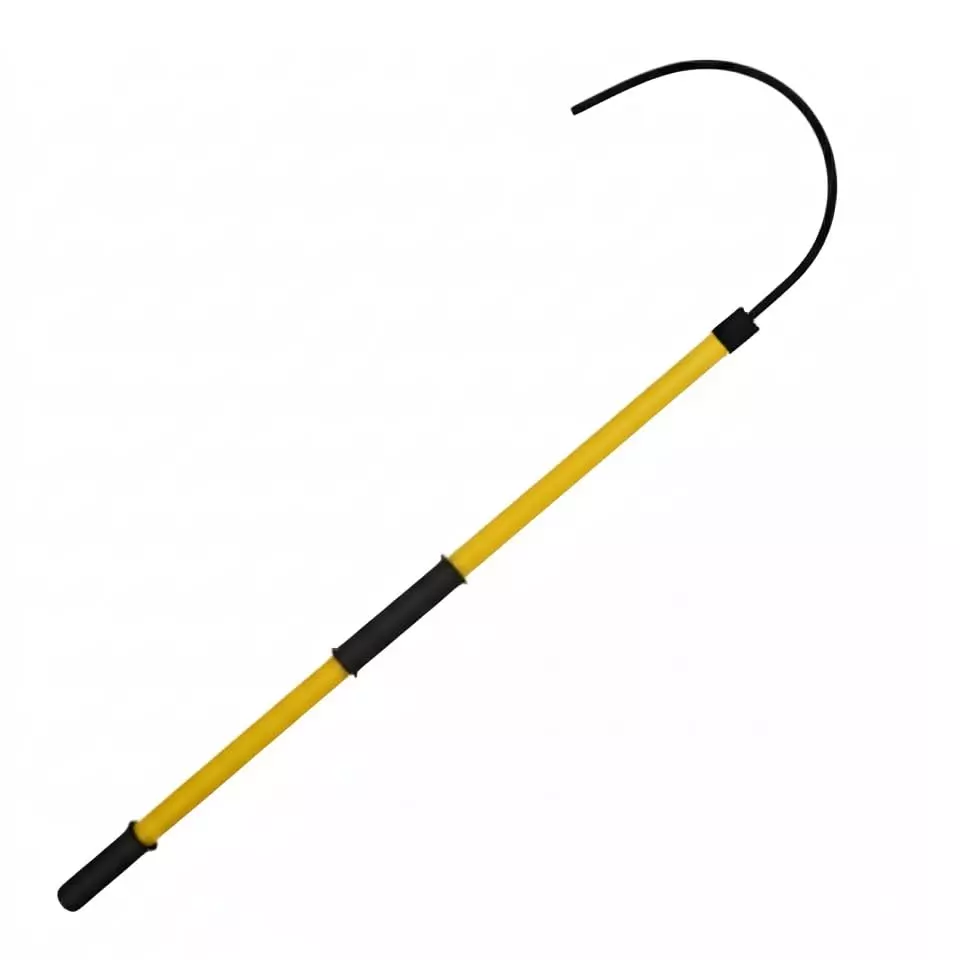 EFFICACY Electrical Rescue Hook 183 cm (6 ft) Extra Wide Hook Non-Slip Black & Yellow for 33 kW