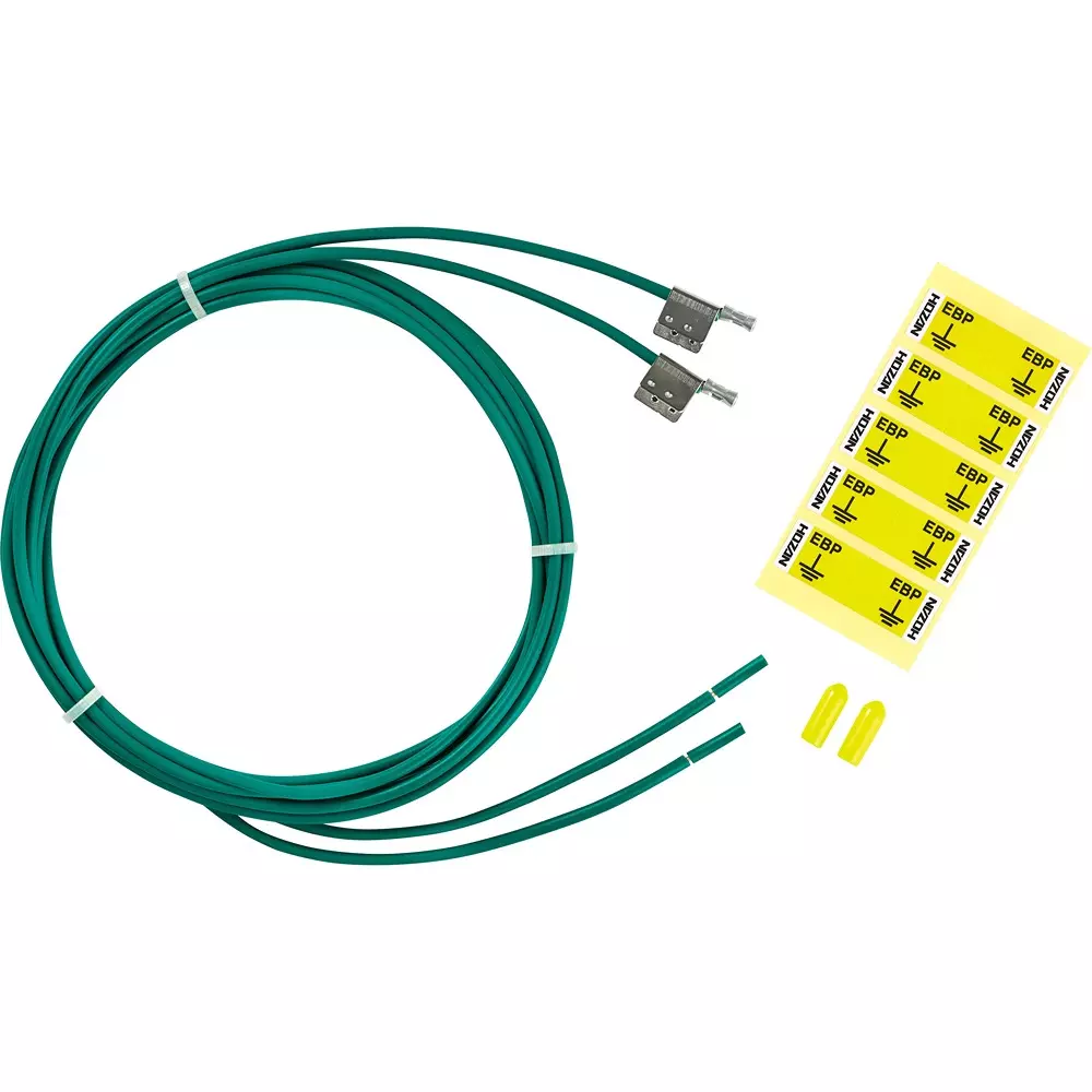 HOZAN Ground Wire 1.25 mm x 2 m Wire Dimension, F-127 (2 Pcs Set)