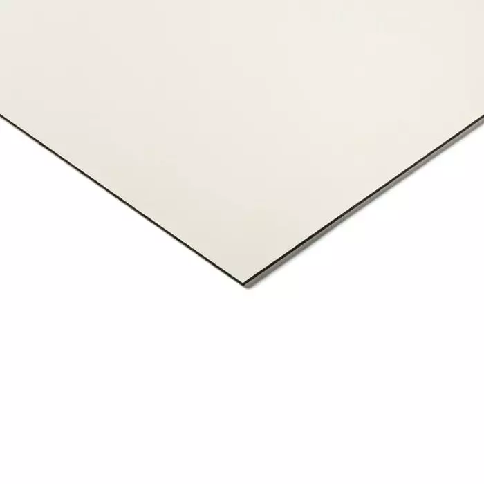 Black White Plastic Sheet 1300 mm x 500 mm x 3 mm, 7481295