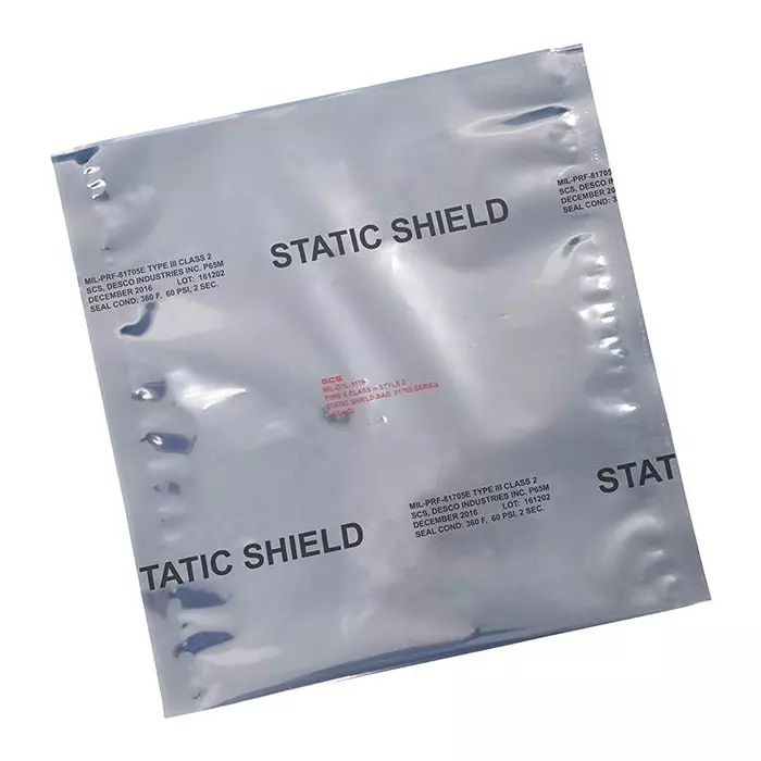 SCS STATIC SHIELDING BAG, METAL-IN, 2.25X20", 8172.2520 (Pack of 100)