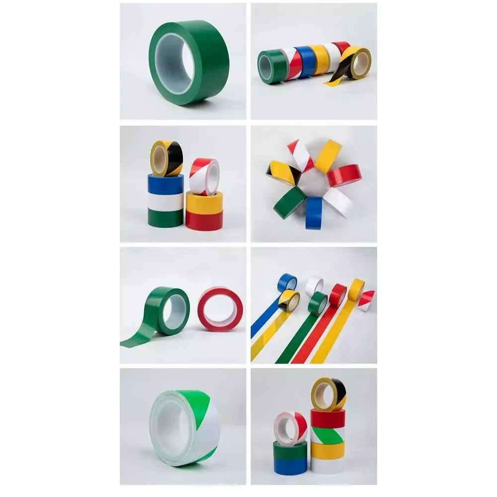 GLOBALSS Floor Marking Zebra Tape PVC Yellow & Black 50 mm (2 Inch)