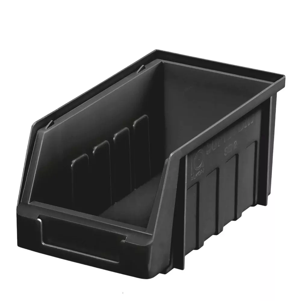 GLOBALSS ESD Bins Plastic Black 170x100x80 mm, SB-2C