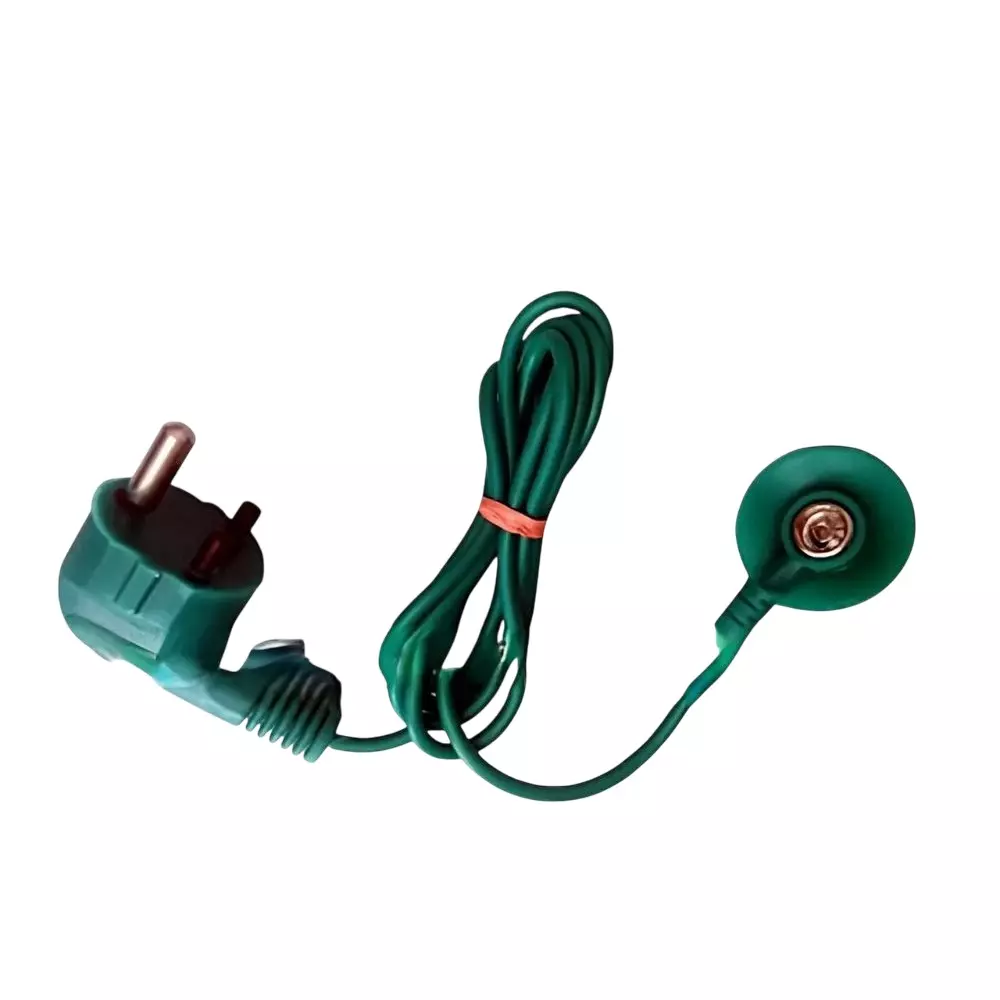 GLOBALSS ESD Grounding Plug Green 1-2 m for Earthing of ESD Table, G38-3P