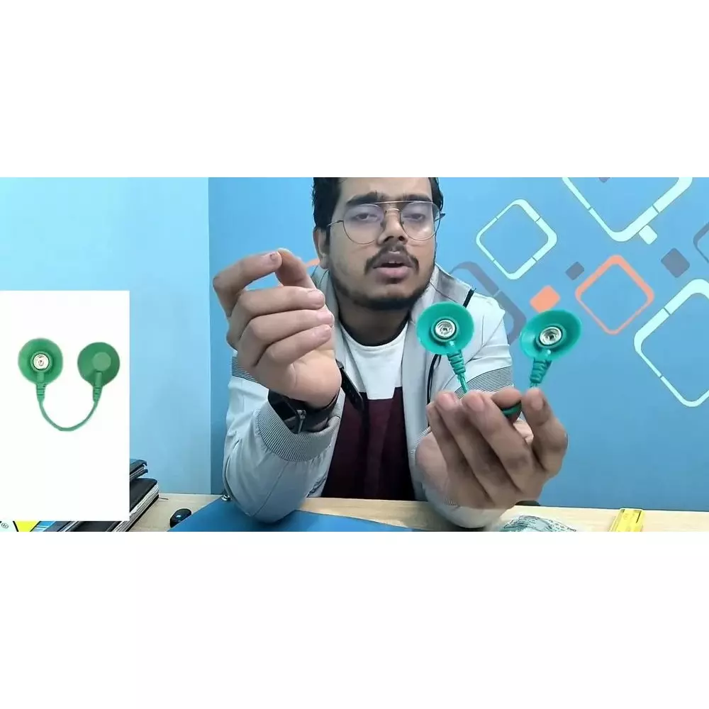 GLOBALSS ESD Grounding Plug Green 1-2 m for Earthing of ESD Table, G38-3P
