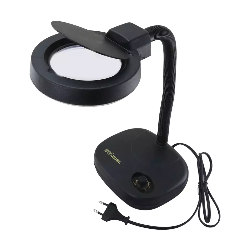 GLOBALSS Magnifying Led Lamp Black 3D 5X Standalone Mounting