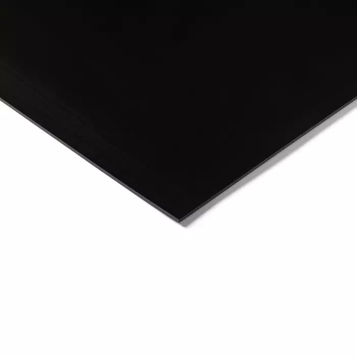 RS PRO Black Plastic Sheet 1000 mm x 500 mm x 10 mm, 4083841