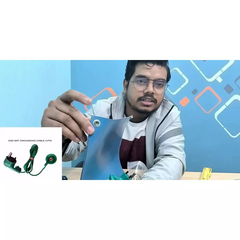 GLOBALSS BTC ESD Grounding Cord Copper 1.5 m for ESD Safe Area