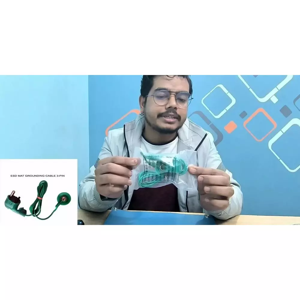 GLOBALSS BTC ESD Grounding Cord Copper 1.5 m for ESD Safe Area