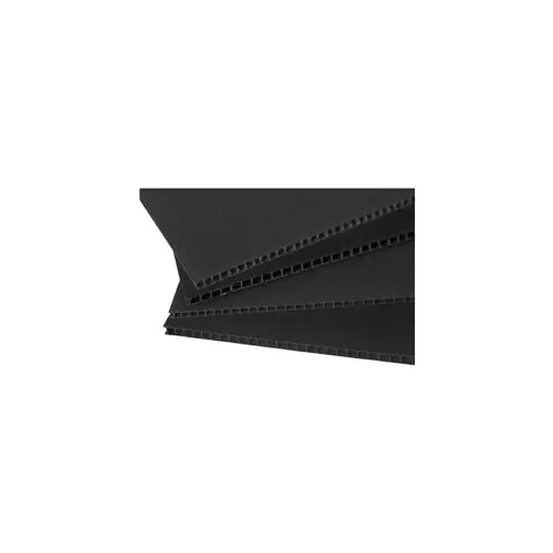 GLOBALSS Conductive Corrugated Sheet PP (Polypropylene) Black 1300x2000x5 mm