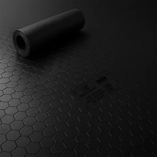 Bharat Electrosafe Electrical Mat 2.5 mm Thickness 11 KV Working Volatge 50 sq mtr Length Black for Industrial Use