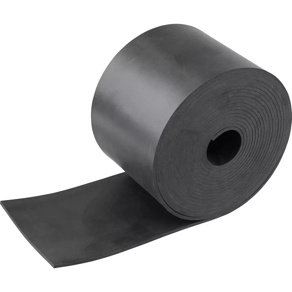 MonotaRO Natural Rubber Sheet Black 5 m Length 3 mm Thickness 100 mm Width, MBL-100