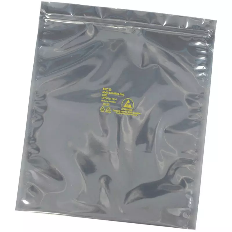 SCS Static Electricity Shielding Zip Bag, 3001518 (Pack of 100)