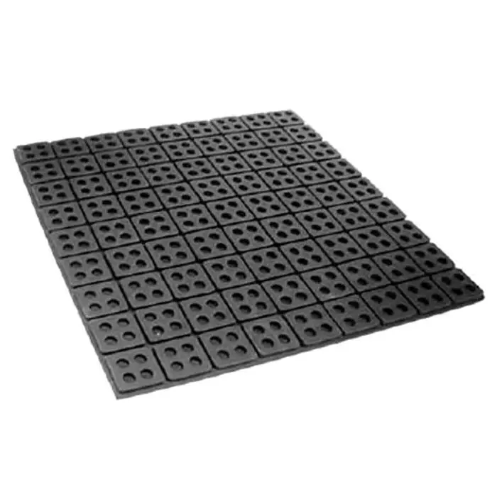 RS PRO 457mm Anti-Vibration Pad Rubber +100°C -50°C 457 x 457mm 19mm, 2035160