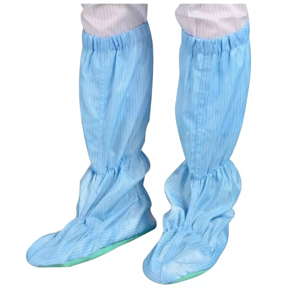 GLOBALSS ESD Anti Static Booties 98% Polyester, 2% Conductive Yarn Blue