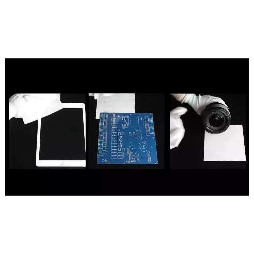 GLOBALSS Microfiber Cloth 10x10 cm for Cleaning Sensitive Screens (Pack of 100)