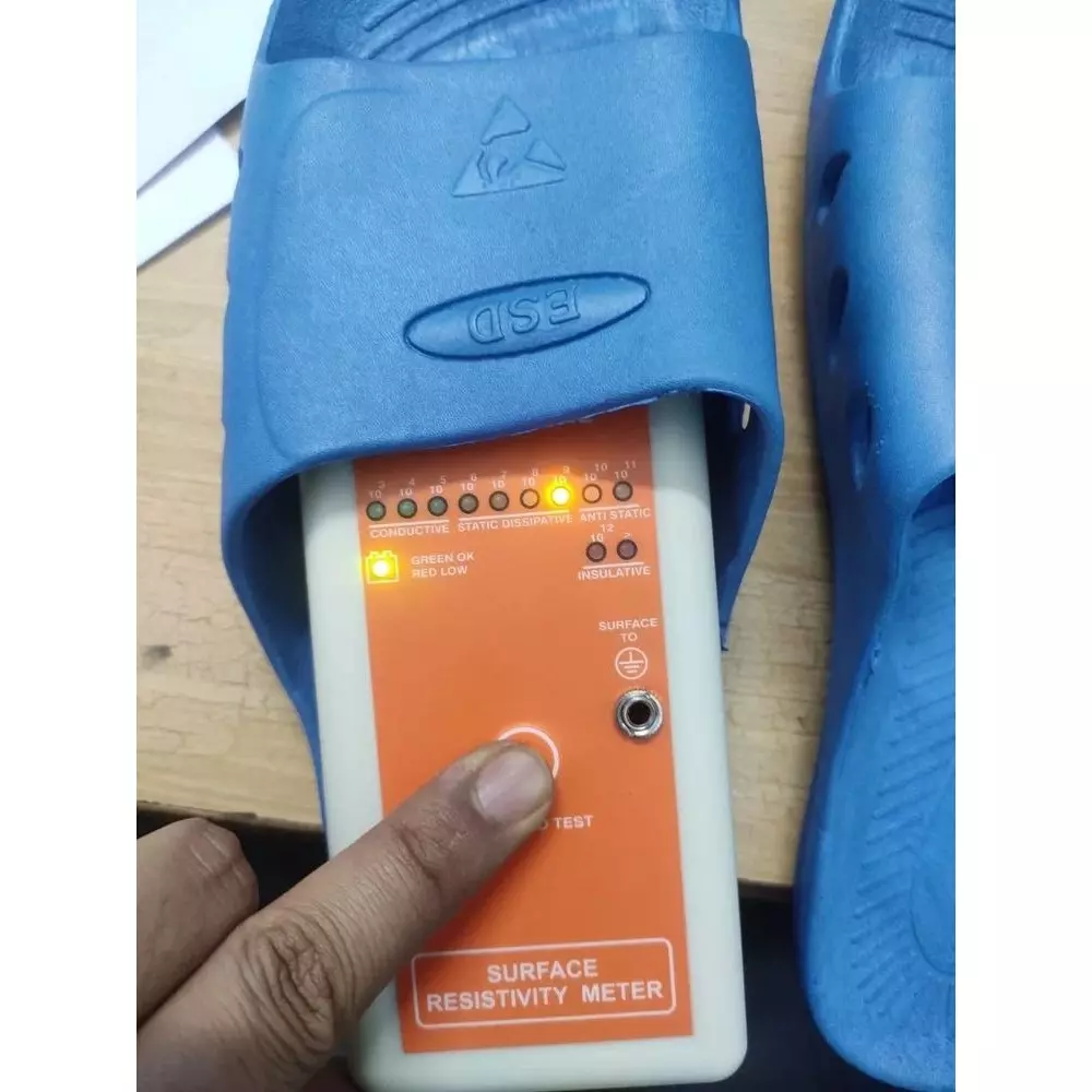GLOBALSS ESD Slipper Blue Low Ankle PU Anti Static 6 Size