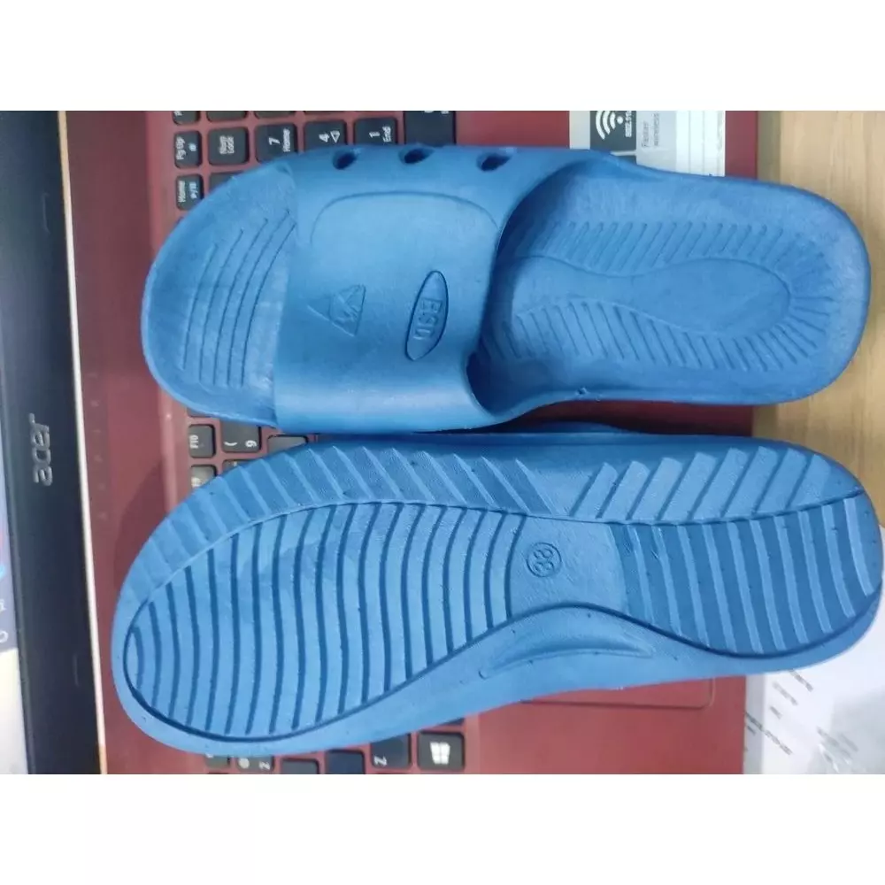 GLOBALSS ESD Slipper Blue Low Ankle PU Anti Static 6 Size