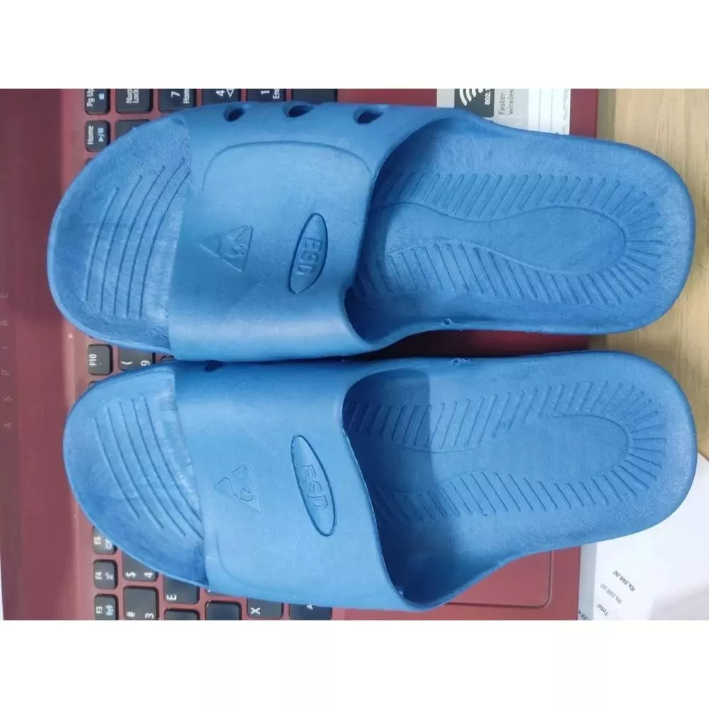 GLOBALSS ESD Slipper Blue Low Ankle PU Anti Static 6 Size