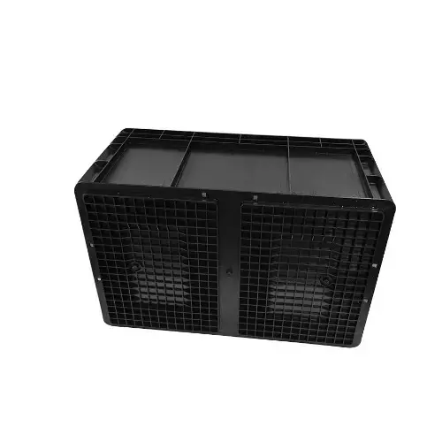 Nikko ESD Bin Plastic Antistatic Black 600 x 400 x 250 mm