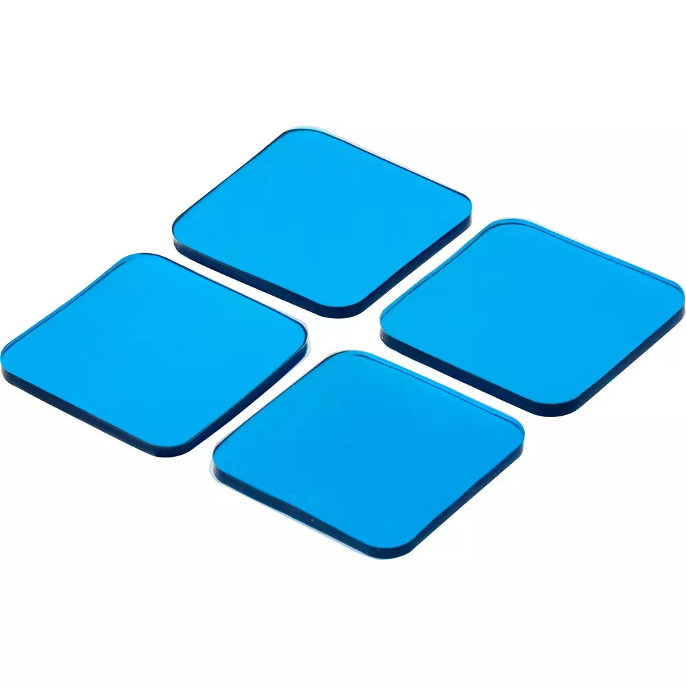 MonotaRO Anti-Vibration Gel Mat Blue 3 mm Thickness, 46517766 (Pack of 4 Pcs)