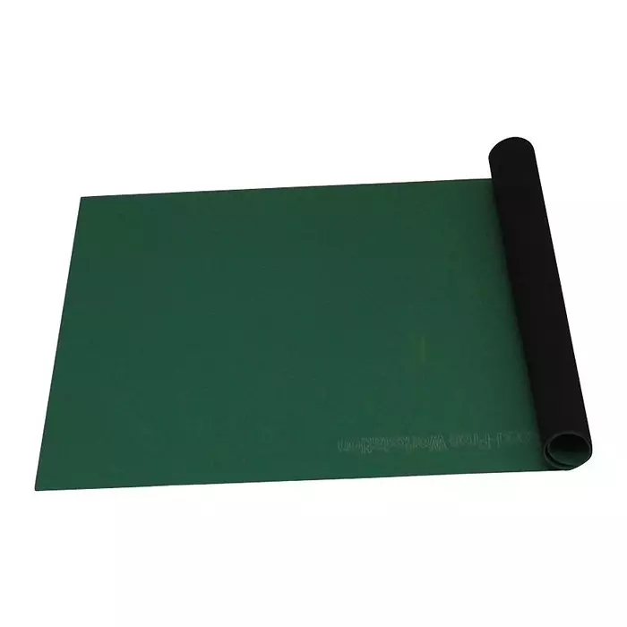 DESCO 2-LAYER RUBBER MAT ROLL, 30" X 40 , GRN, 66469
