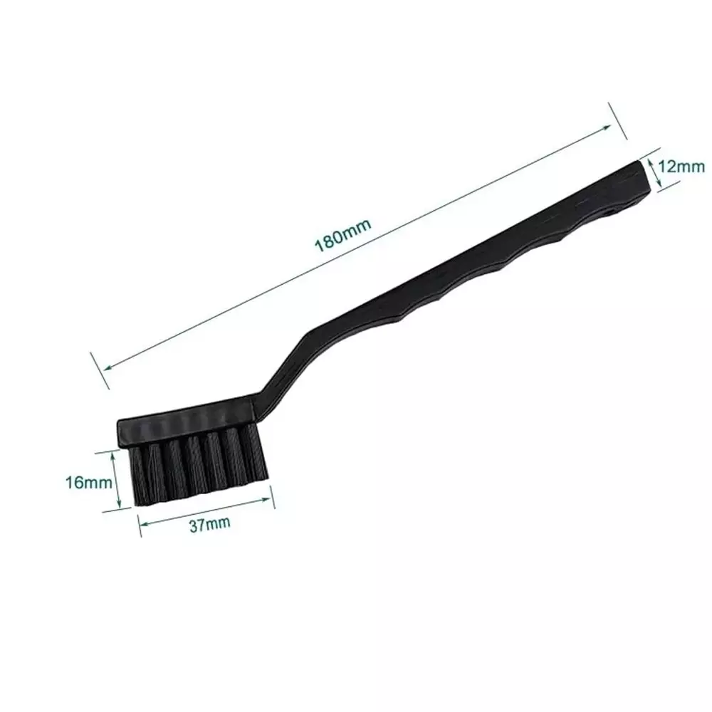 Vtronix ESD Anti Static Brush Tooth Type Plastic Black for PCB Cleaning and Maintenance