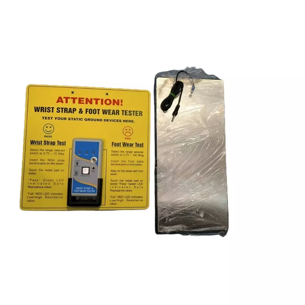 GLOBALSS Wrist Strap Blue Check Anti Static for ESD Protection, WSFT 01