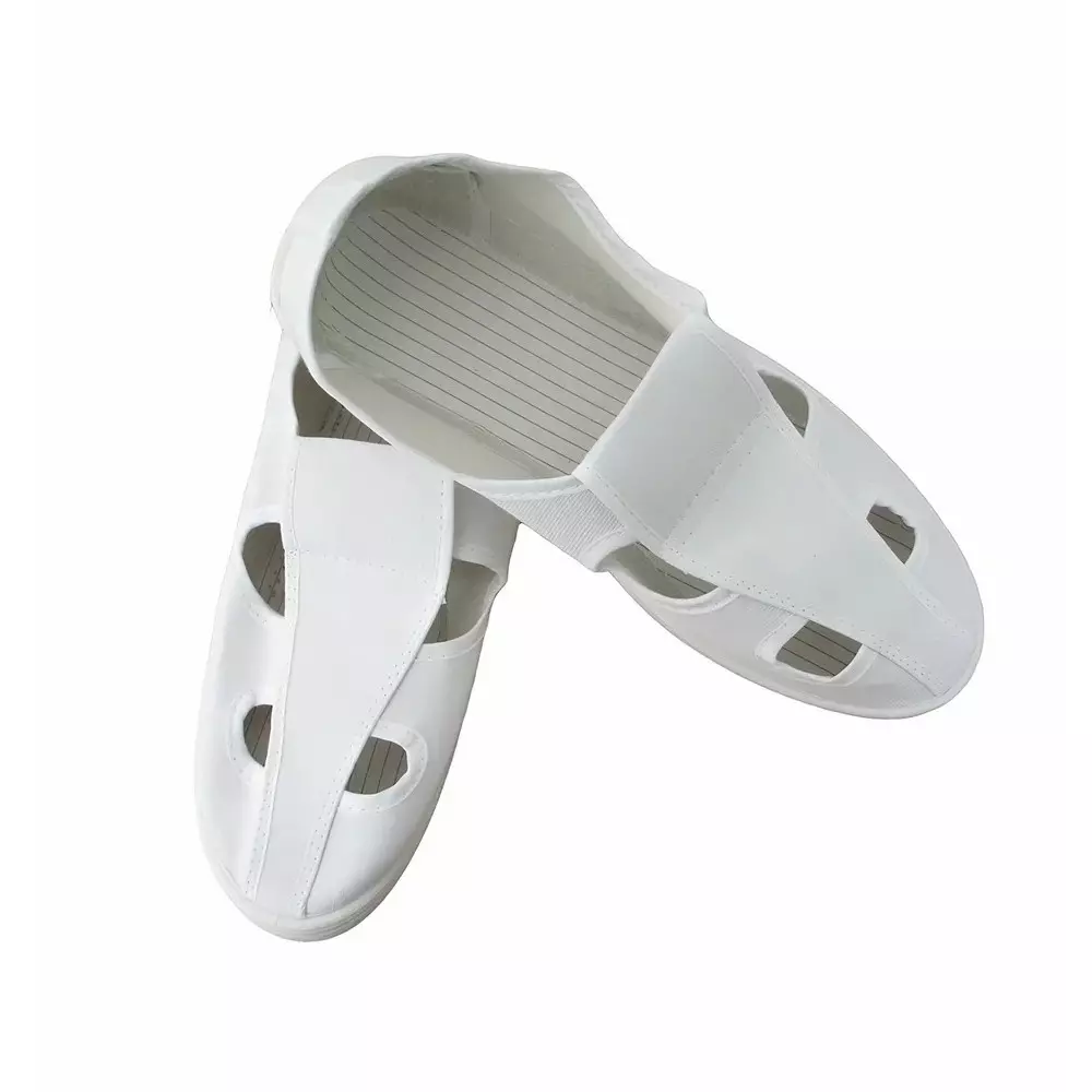 GLOBALSS ESD Anti-Static Shoes Low Ankle PVC White 7 Size