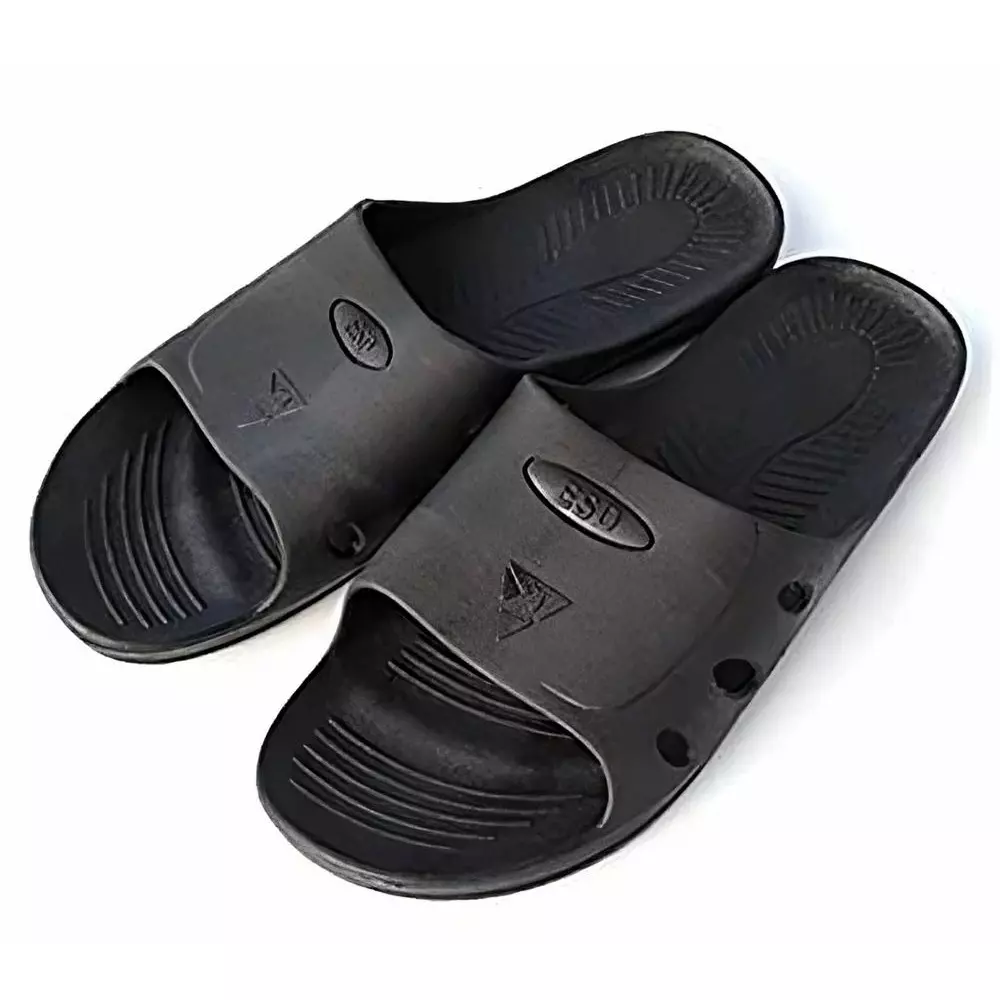 GLOBALSS ESD Slipper Black Low Ankle PU Anti Static 7 Size