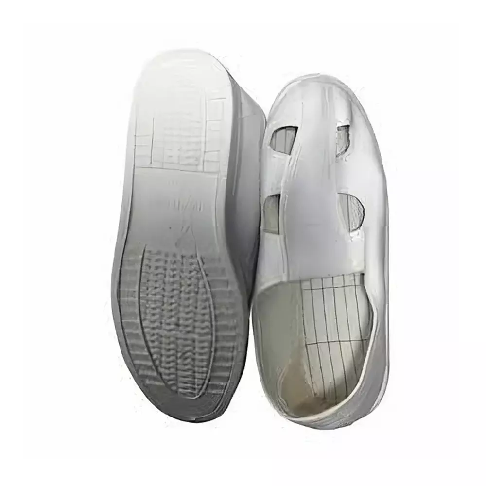 GLOBALSS ESD Anti-Static Shoes Low Ankle PVC White 10 Size