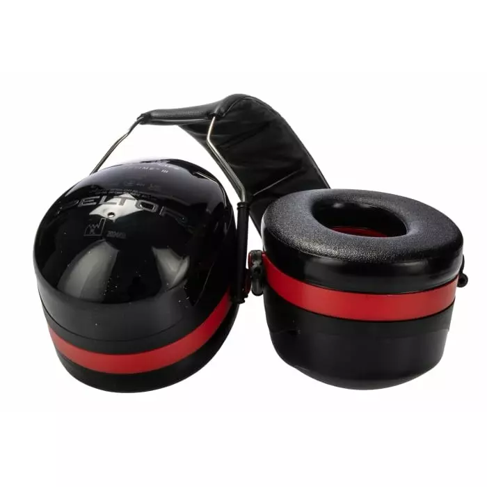 3M Optime III Ear Defender with Headband 34dB Black Red, H540A-411
