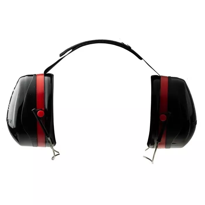 3M Optime III Ear Defender with Neckband 34dB Black Red, H540B-412