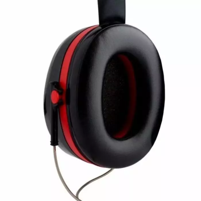3M Optime III Ear Defender with Neckband 34dB Black Red, H540B-412