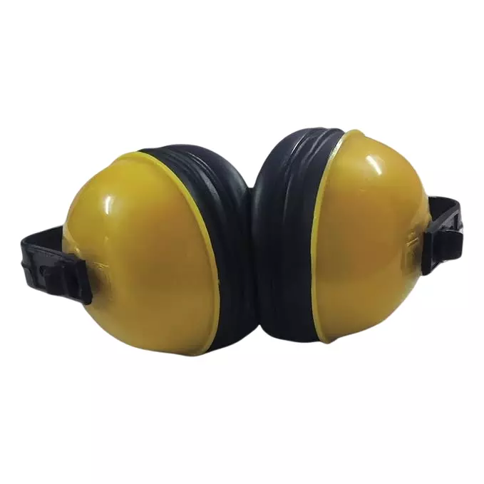 Gati Exports Earmuff Ear Protector Head Type 21 dB NRR Yellow & Black