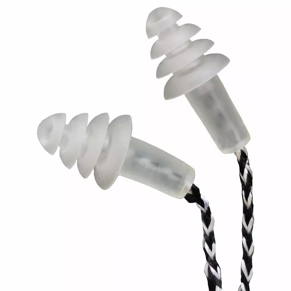 venus-n-303-reusable-earplugs-polyvinyl-chloride-pvc-tpe-27-db-nrr-multi-flange-transparent-clear-free-size-120611401-pack-of-10-pair
