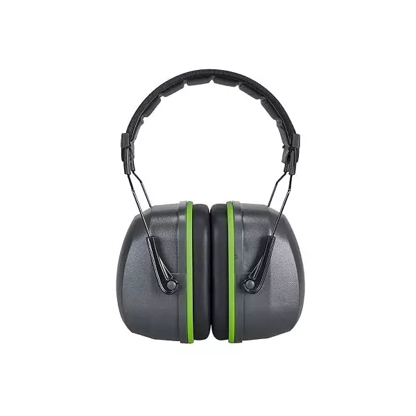 Portwest Ear Muff with PU Padded Grey ABS, Mono PU, Polyoxymethylene, Foam for Industrial Use, PS46GRR