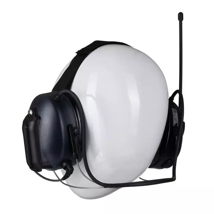 3M LiteCom Wired Speak Listen Electronic Ear Defenders with Neckband 32dB Blue Noise Cancelling Microphone, MT53H7B4400