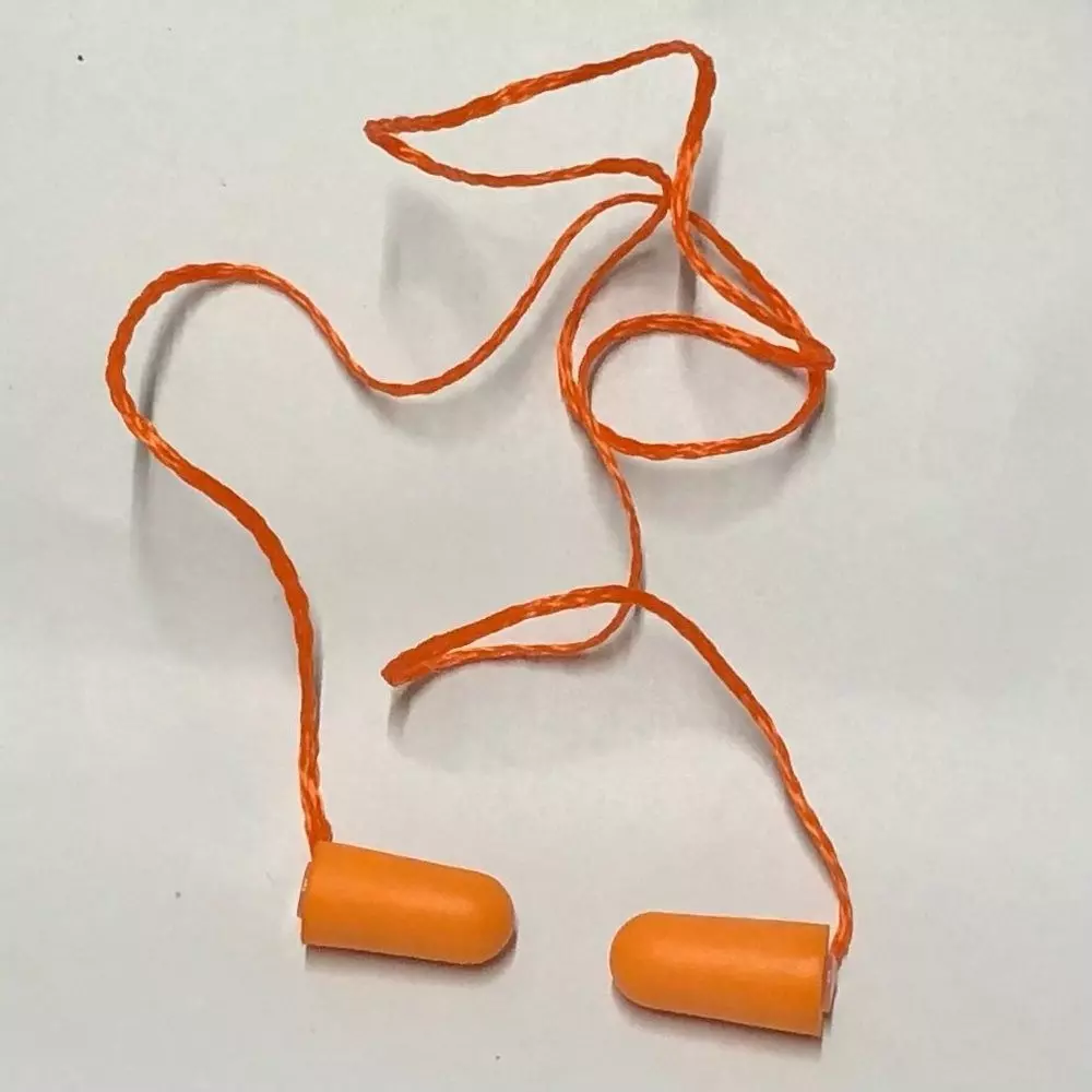 3M Corded Moulded Earplugs Orange Polyurethane Noise Reduction for Musician’s, Swimming & Industrial Use, H-101 (Pack of 25 Pair)