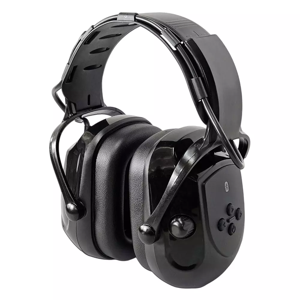 Venus N-560 Electronic Bluetooth Earmuff 24 dB NRR and 29 dB SNR Built-In Speaker, Microphone Black Free Size, 12062000