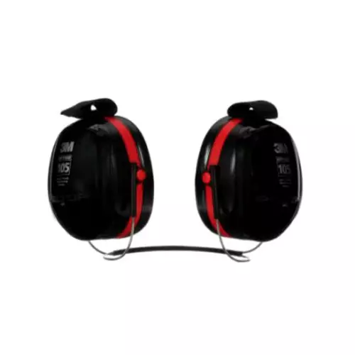 3M Headband Earmuffs ABS 27–30 dB NRR Red & Black Free Size, H10B